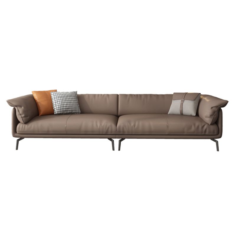 Pillow Arms Cushion Back Contemporary Stain-Resistant Storage Sofa