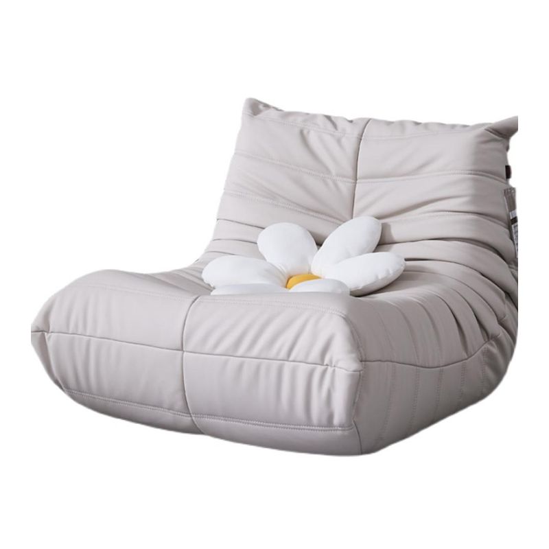 Upholstered Armless Chair Scandinavian Biscuit Back Accent Chair