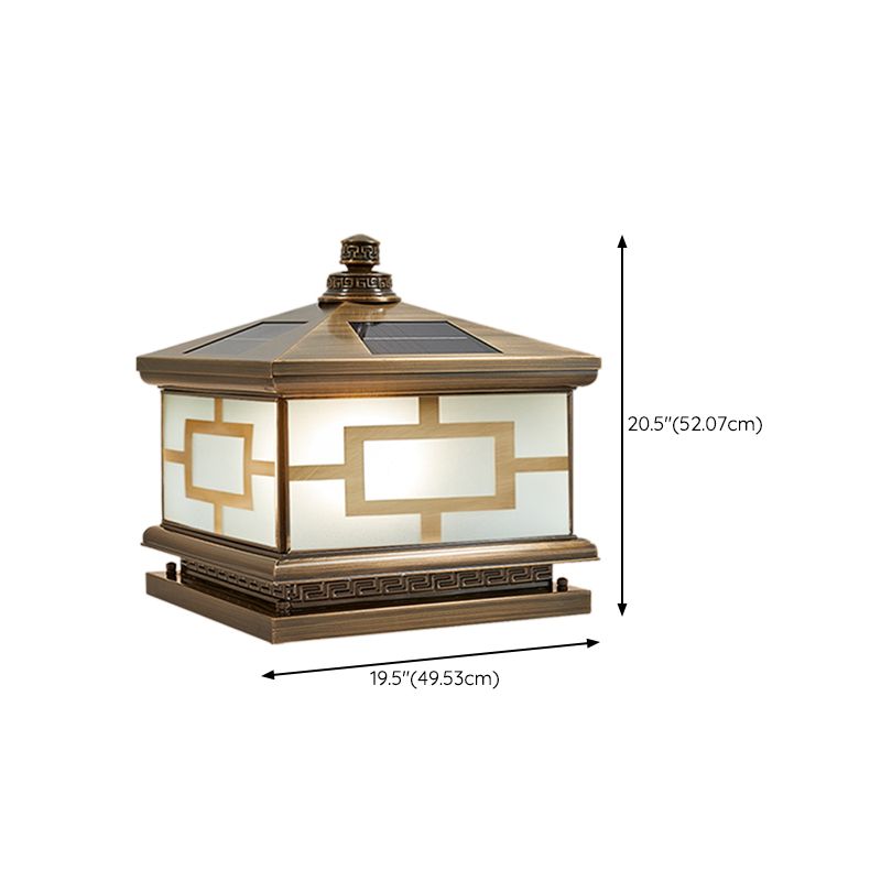 Household Pillar Light Creative LED Solar Lighting Fixture for Backyard