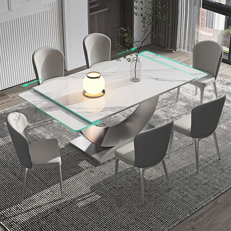 Modern Sintered Stone Dining Table Set 1/4/5/7 Pieces Dining Set for Home Use