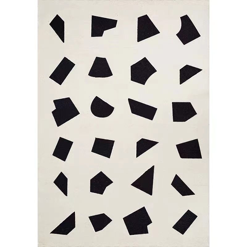 Khaki Tone Geometric Rug Leisure Polyester Area Rug Stain Resistant Carpet for Home Decor