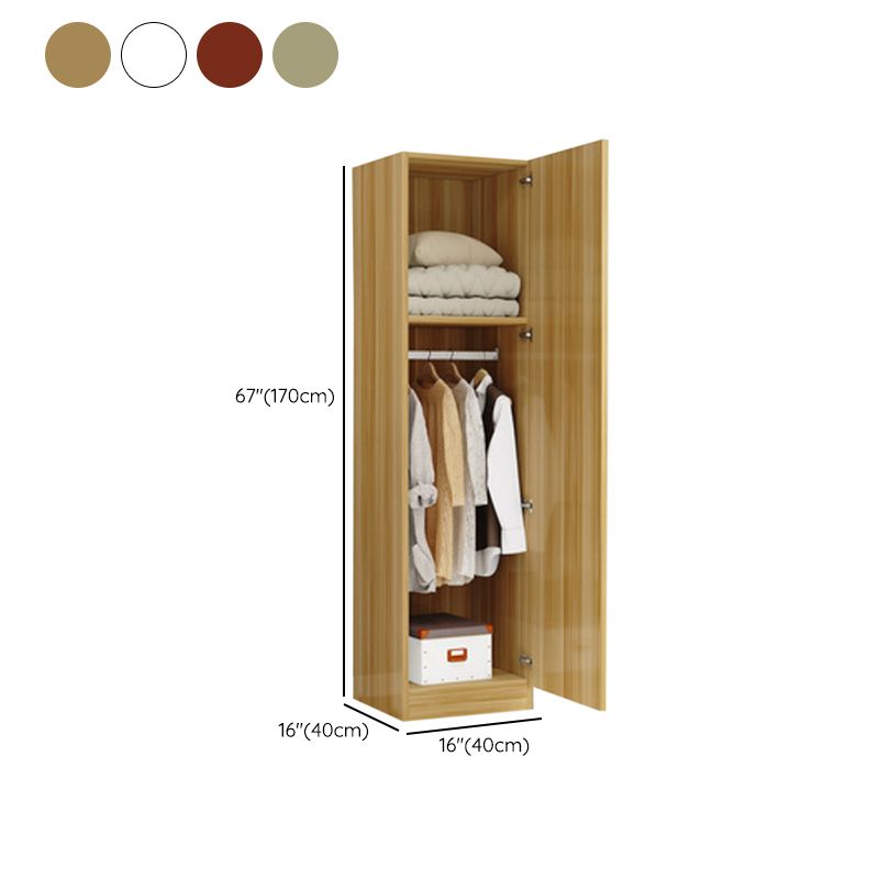 Matte Finish Cabinet with 1 Door Contemporary Manufactured Wood Storage Cabinet