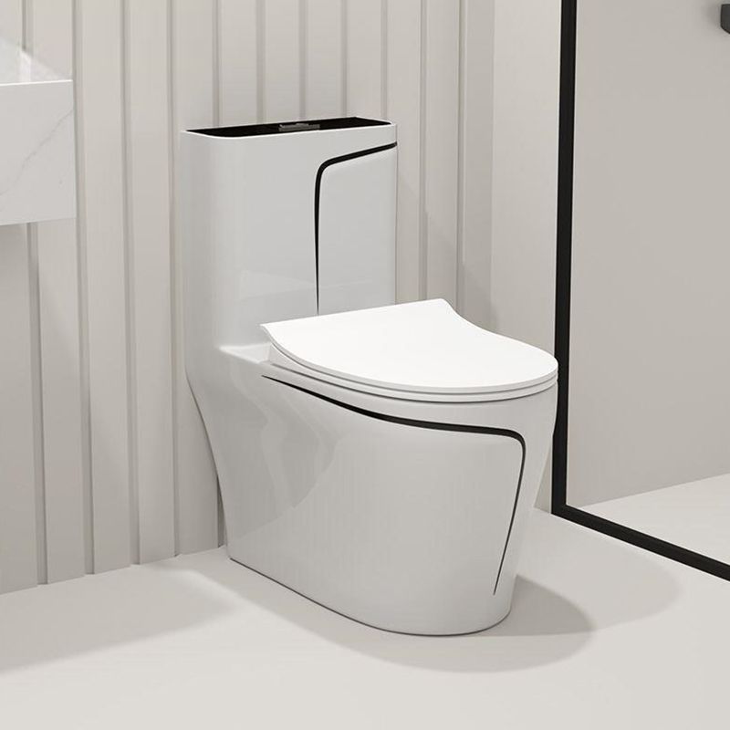 Traditional Siphon Jet Flush Toilet One Piece Urine Toilet for Bathroom