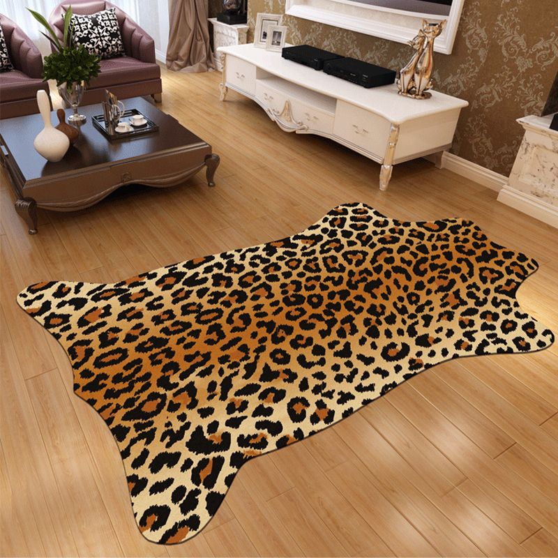 Novelty Shape Animal Skin Rug Multi-Color Creative Area Rug Synthetics Non-Slip Easy Care Carpet for Living Room