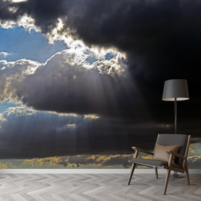 Sky View Wall Mural Wallpaper Modern Style Mildew Resistant for Living Room