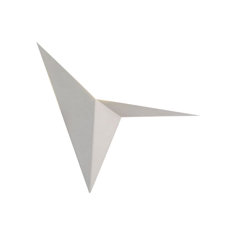 Polygon Mur Sconce Light Style Contemporary Metal LED Black / White White Wall Lampe pour le salon, éclairage chaud / blanc