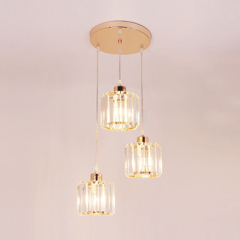 Luci a trazione della geometria a sospensione Crystal 3 Crystal 3 Freeputure appese