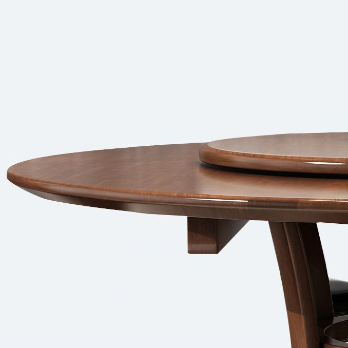 Wood Round Pedestal Dining Table Modern Dining Room Kitchen Home Furniture