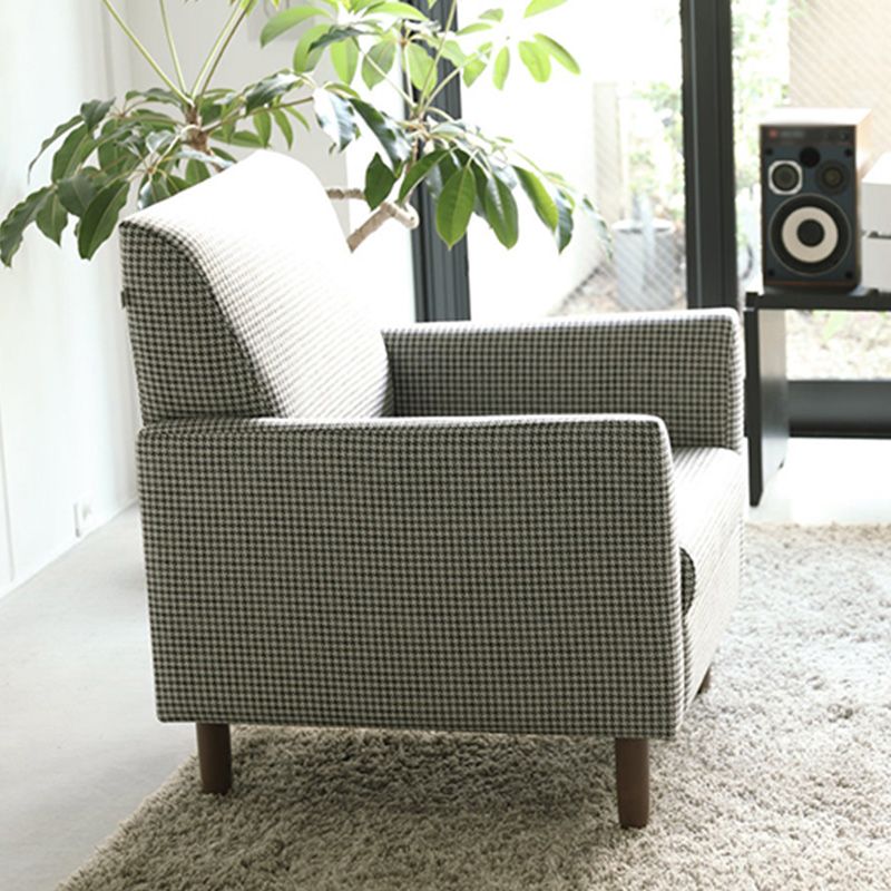 Bedroom Arms Included Basic Four Leg Track Arms Fixed Back Arm Chair