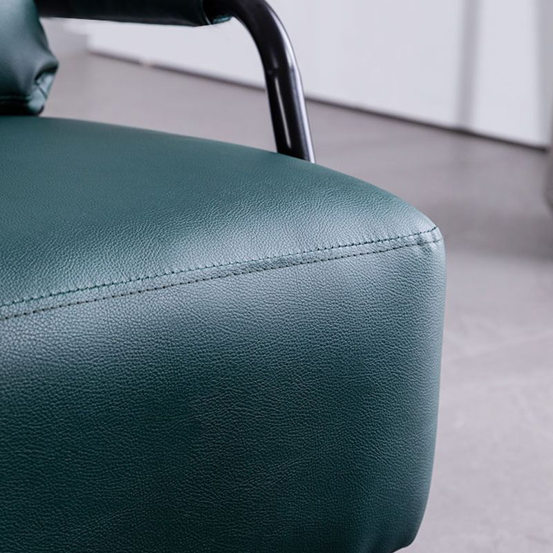 Contemporary Sofa with Bolster Pillows Metal with Four Legs Seating
