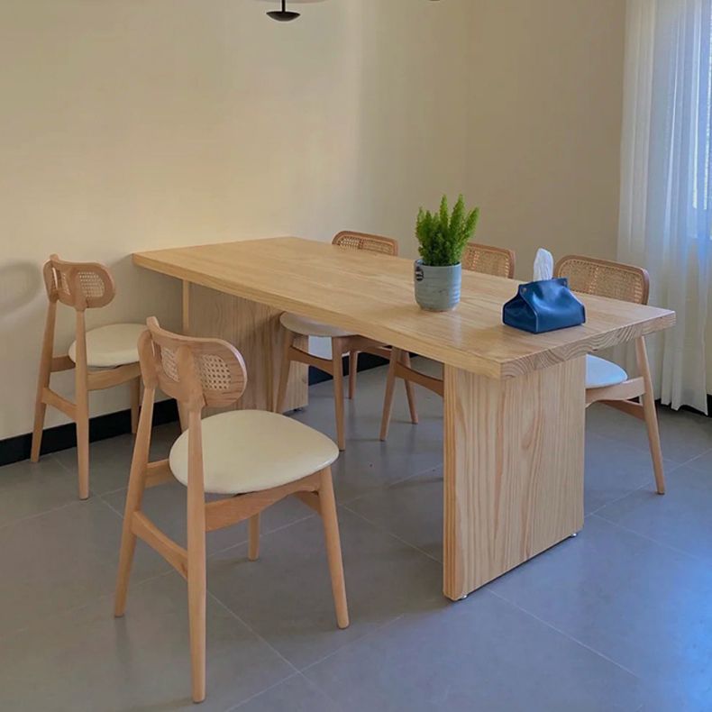 Silla lateral de comedor con respaldo abierto de estilo moderno, sillas de comedor laterales de madera para uso doméstico