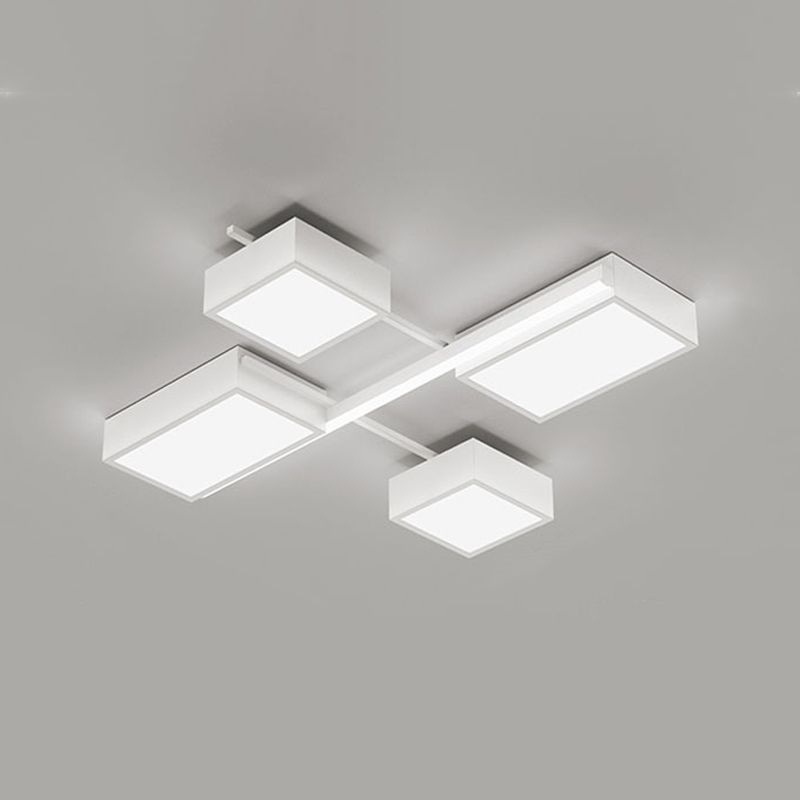 Contemporary Flush Mount Lighting Black Multi-head LED Flush Mounted Ceiling Lights