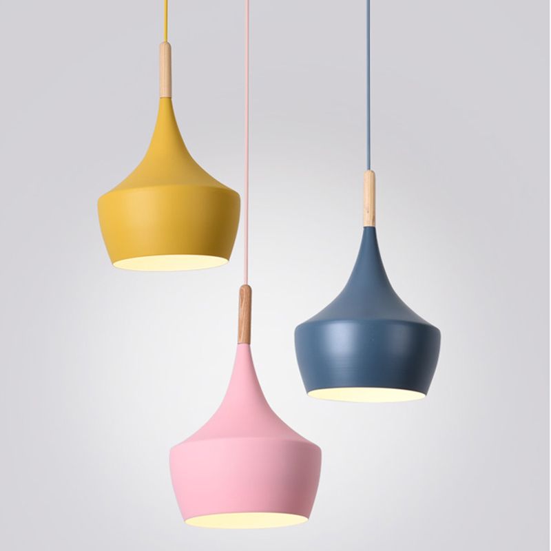 Modern Hanging Ceiling Light Iron 1-Light Pendant Light for Dining Room