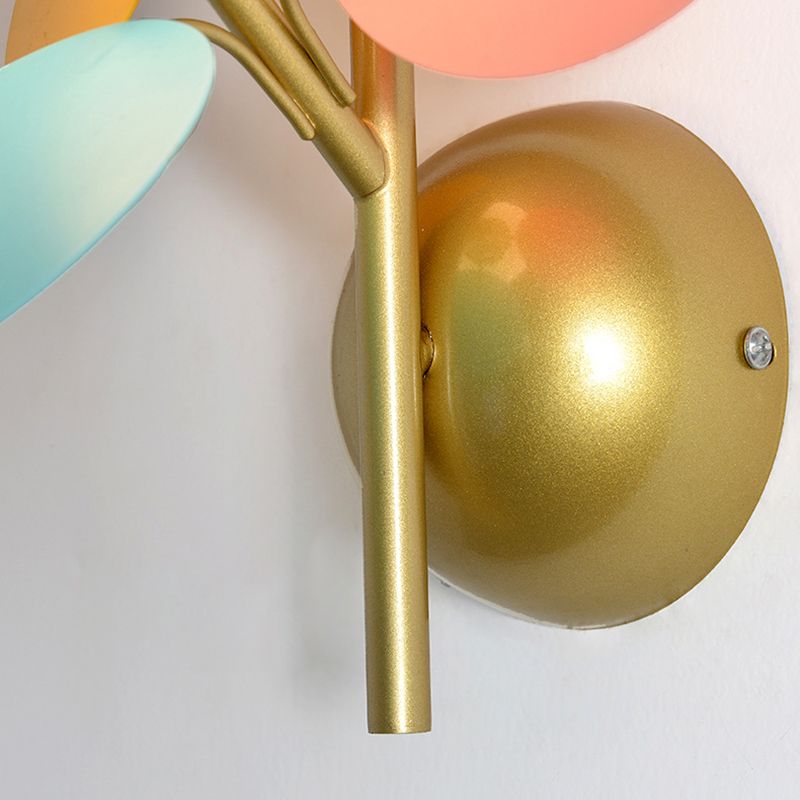 Glass Unique Shape Wall Light Modern Style 1 Light Wall Light Sconce