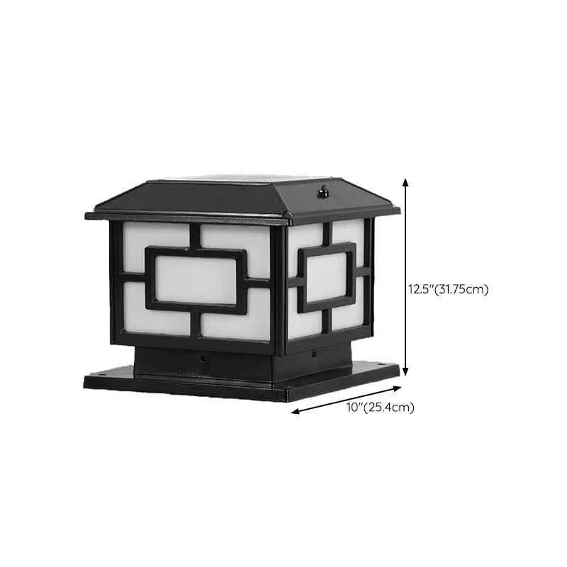 Contemporary Simple Pillar Lamp Household Solar Light for Garden