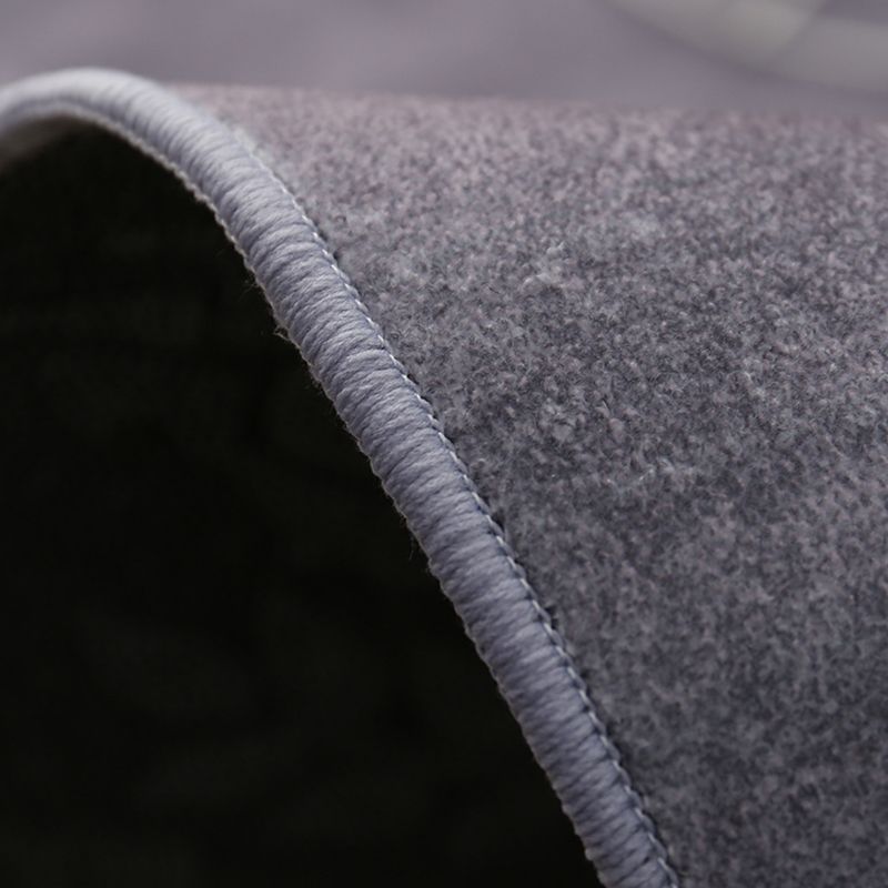 Fancy Modern Carpet Grey Geometric Pattern Area Rug Stain Resistant Rug for Living Room