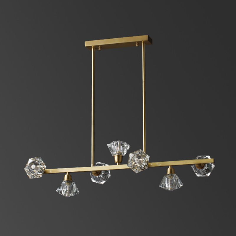 Torpedo Hanging Island Lights Ultra-Contemporary Crystal Chandelier Lighting Fixtures for Restaurant