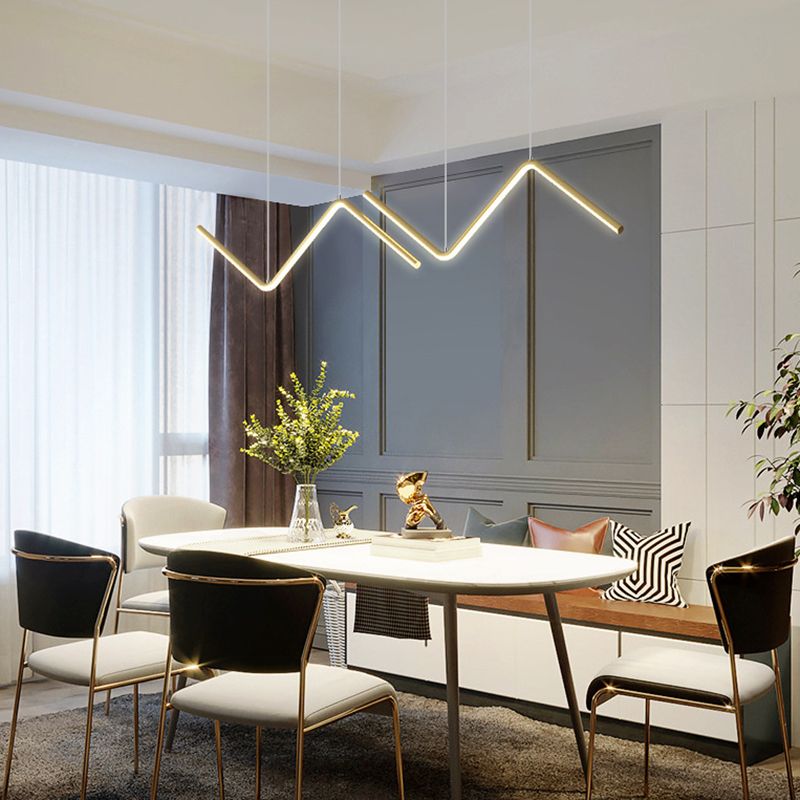 Luz de colgante nórdico Fije de lámpara de lámpara LED de estilo LED de estilo moderno para comedor