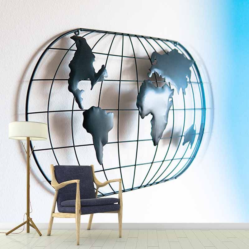 Photography Environment Friendly Mural Wallpaper Map Bedroom Wall Mural