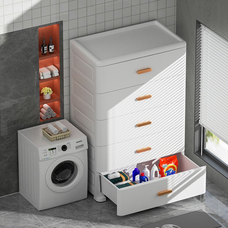 Plastic Non-Hanging Armoire Contemporary Bedroom Storage Cabinet