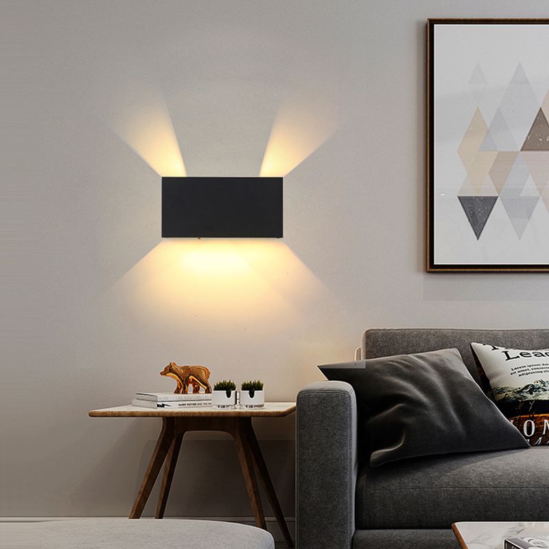 Modern Style Geometry Shape Wall Sconce Metal Multi Light Wall Lighting for Bedroom