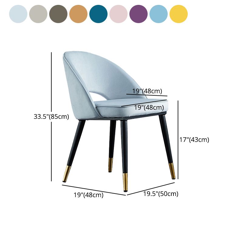 Silla de comedor interior contemporánea Silla lateral con respaldo abierto para Brasserie