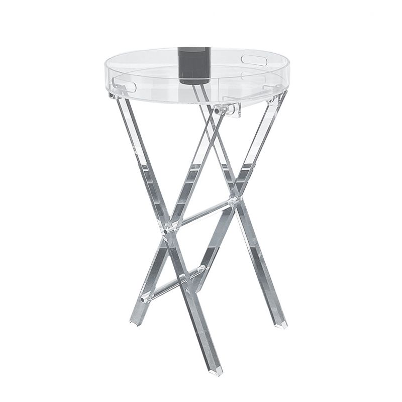 Modern Transparent End Table Round/Rectangular Acrylic Side Table