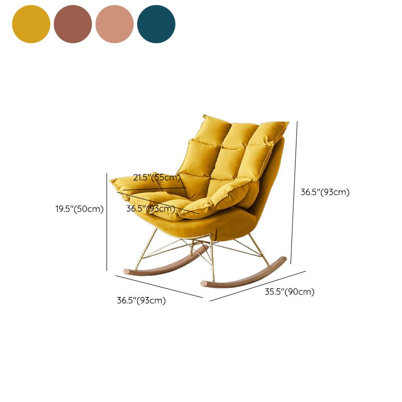 Contemporary Single Sofa Rocking Chair Indoor Rocking Chair with Cushion