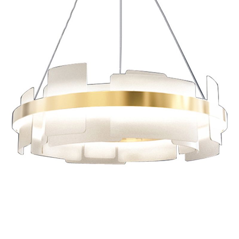 Gold Nordic Chandelier Acrylic Led Pendant Light for Living Room Bedroom