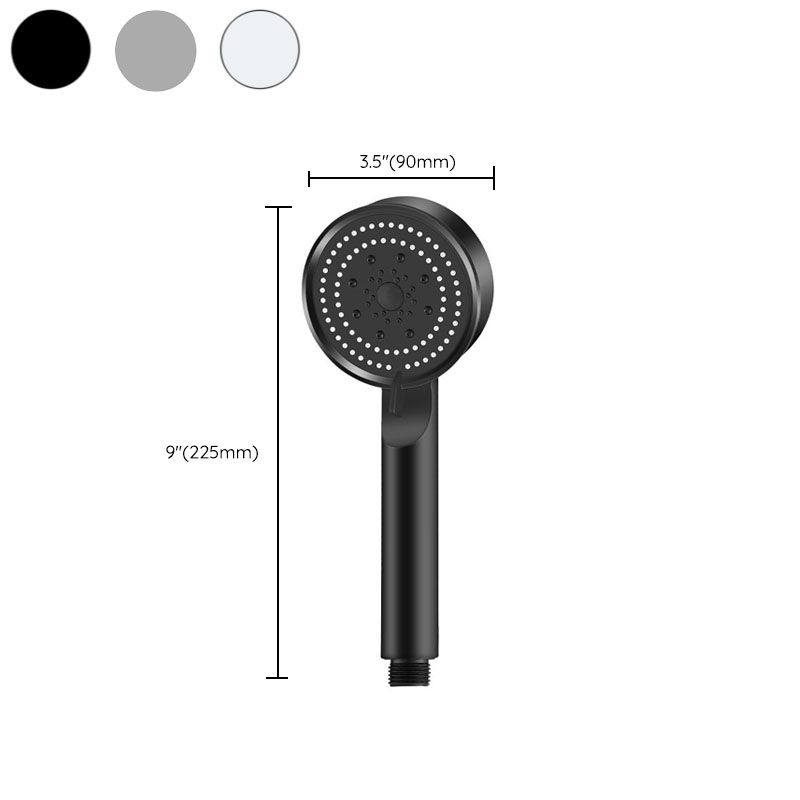 5 Sprays Round Shower Head Pressurized Scrub Hand-held Shower Head