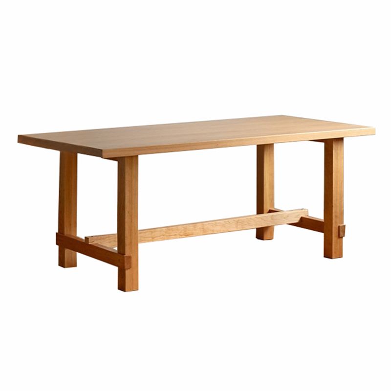 Mesa de comedor de comedor de madera contemporánea con 4 patas