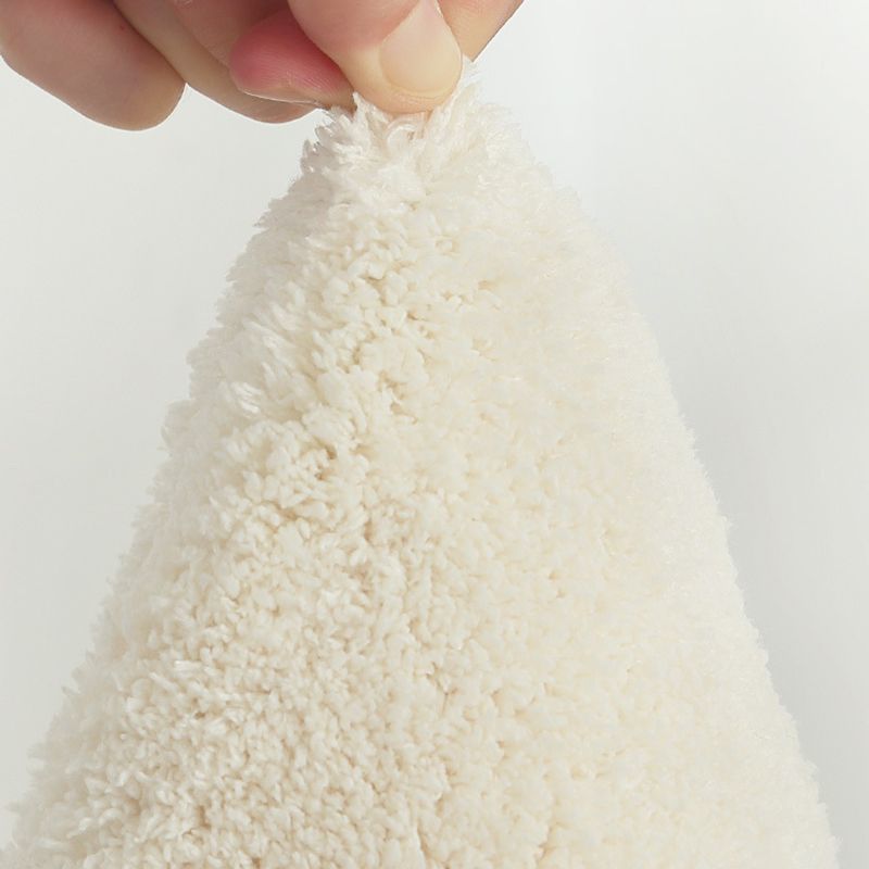 Orange Casual Rug Polyester Flower Rug Non-Slip Backing Rug for Home Decor