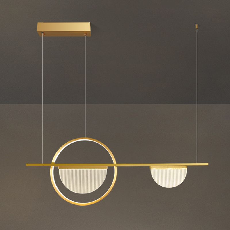Metal Linear Island Pendant Lights Modern Multiple-Light Island Pendant Lighting