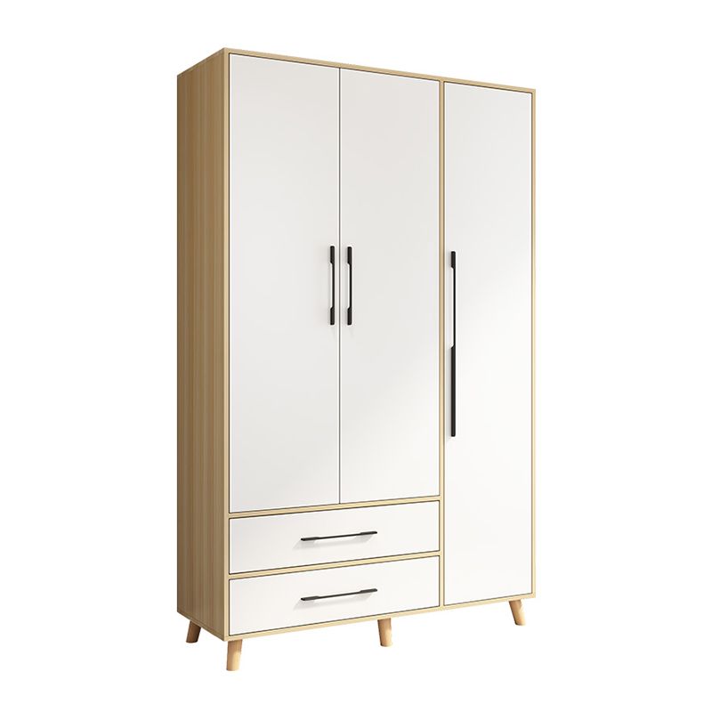 Engineered Wood Wardrobe Armoire Modern Style Wardrobe for Bedroom