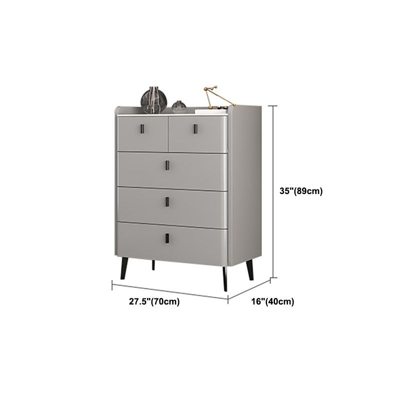 Contemporary Stone Top Storage Chest 15.75" Width Dresser for Bedroom