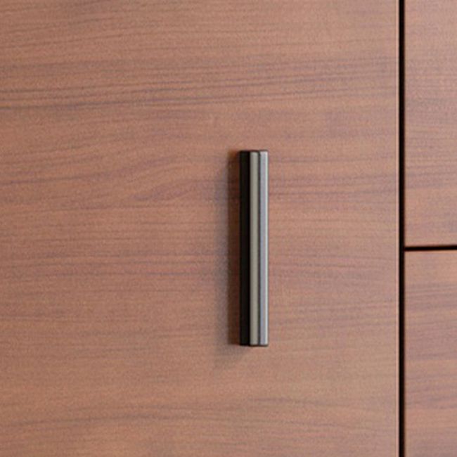 Close Back Bookcase Contemporary Engineer Wood Bookshelf for Home Office