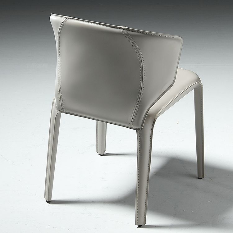 Faux Leather Upholstered Side Chair Indoor Dining Side Chair for Dining Room