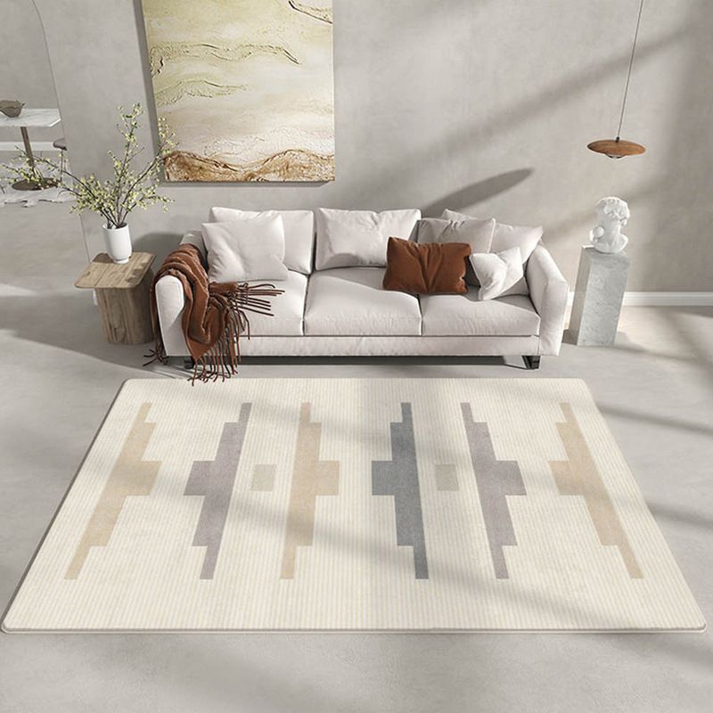 Moderne kaki -tint tapijt tapijt wasbaar wasbaar polyester tapijt woonkamer vlek resistent gebied tapijt