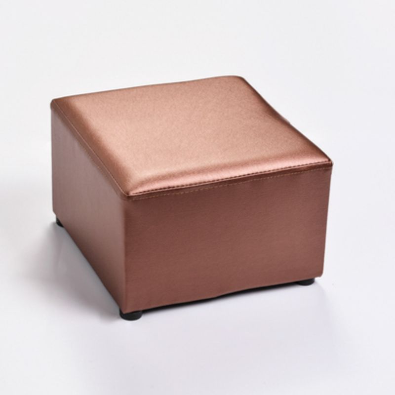 Modern Solid Color Pouf Standard Square Stain Resistant Cube for Living Room