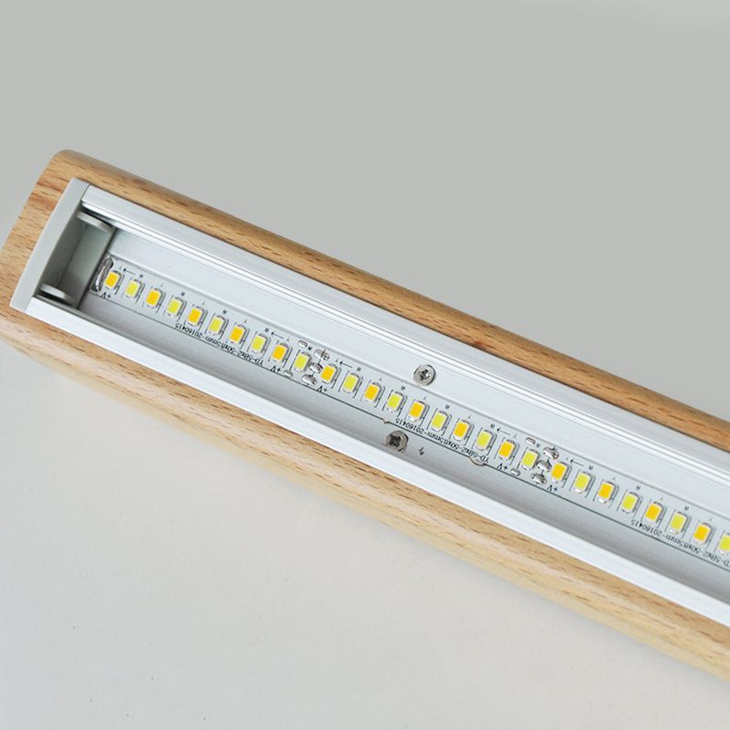 Modern Pendant Lighting for Kitchen Island Linear Island Lighting in Wood