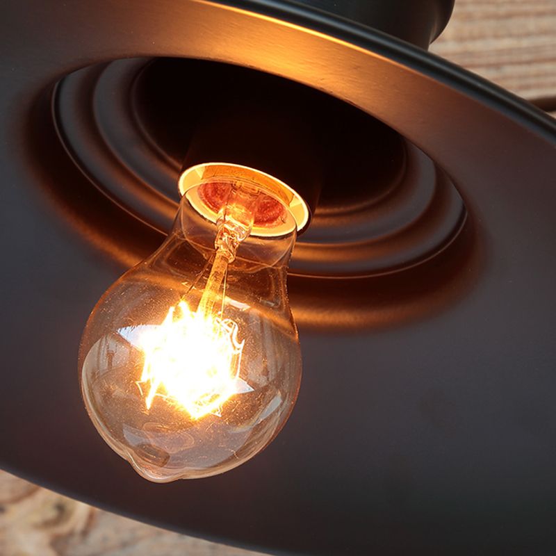 Conical Wall Light Fixture Industrial Style Metal Wall Mount Lighting