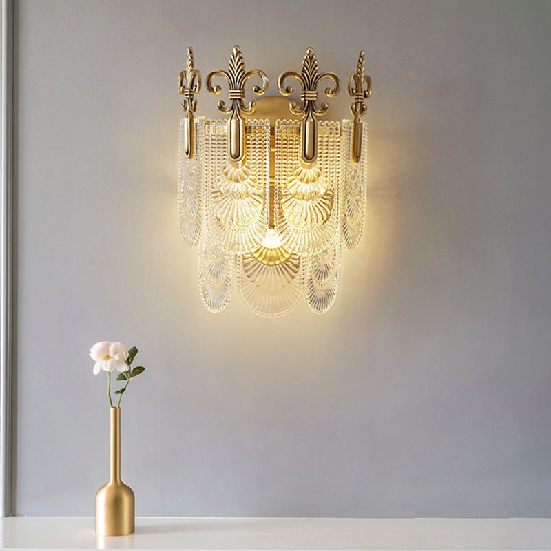 Multiple-Light Geometric Wall Sconce Light Modern Crystal Wall Sconce Lighting