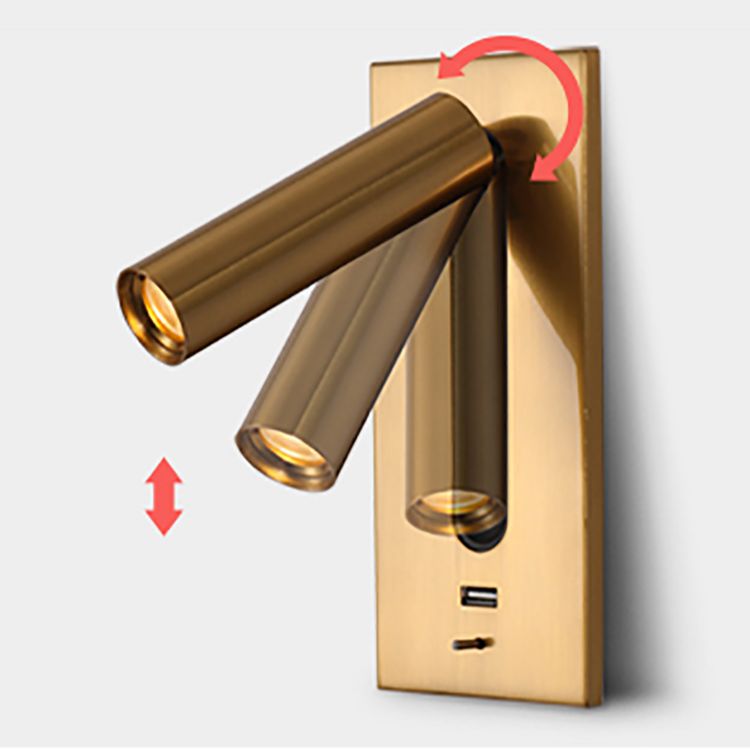 Lámpara de lectura de cabecera de luz de pared de estilo de pared de estilo moderno para cafetería de dormitorio de hotel