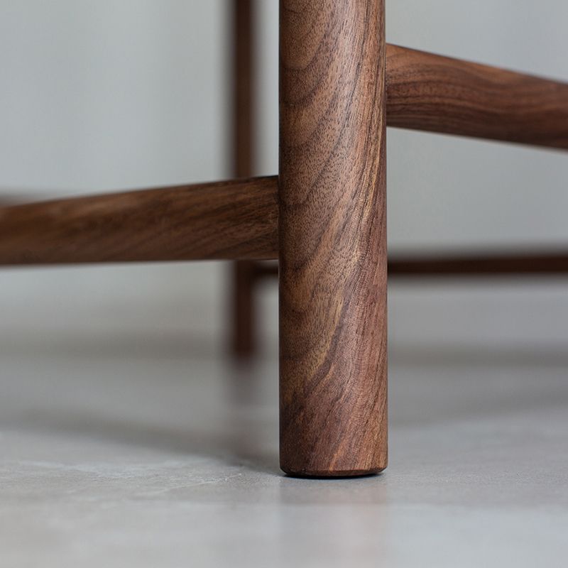 Traditional Slat Back Dining Arm Chair Solid Wood Arm Chair for Home