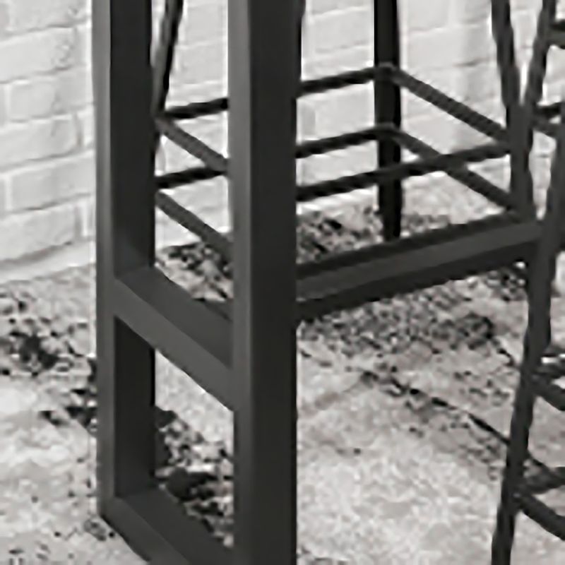 Industrial Style Bar Table Solid Wood Rectangle Pub Table for Indoor