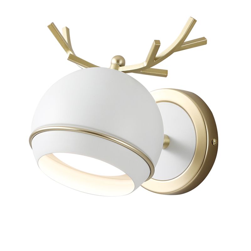 Modern Metal 1-Light Reading Wall Mount Lamp Spherical Wall Sconce for Bedroom