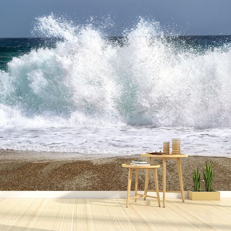 Customized Sea Mural Wall Covering Decorative Mildew Resistant for Bedroom