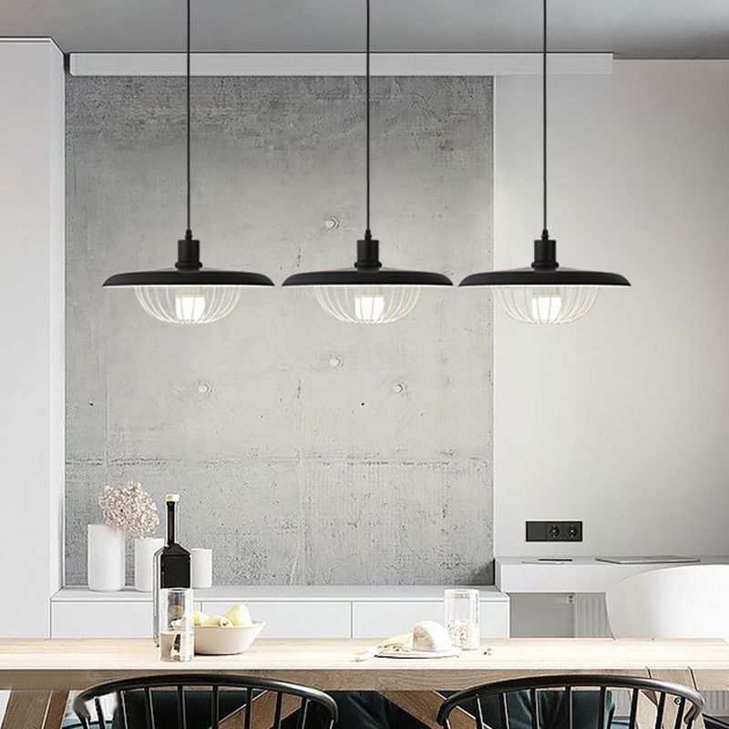 Moderner einfacher Stil 1 hellweiß/schwarz/gold/grau LED -Anhänger Beleuchtung für das Restaurant