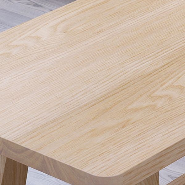 Solid Wood Dining Table Rectangle Dining Table with Trestle Base