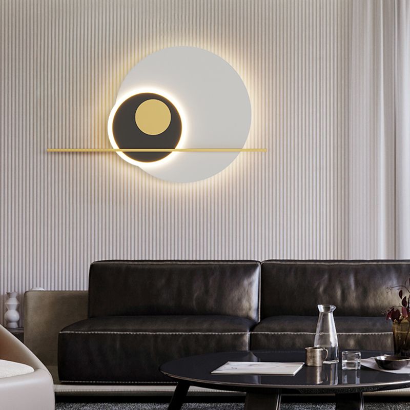 Geometry Shape Metal Wall Lights Modern Style 2 Light Wall Sconce Lights